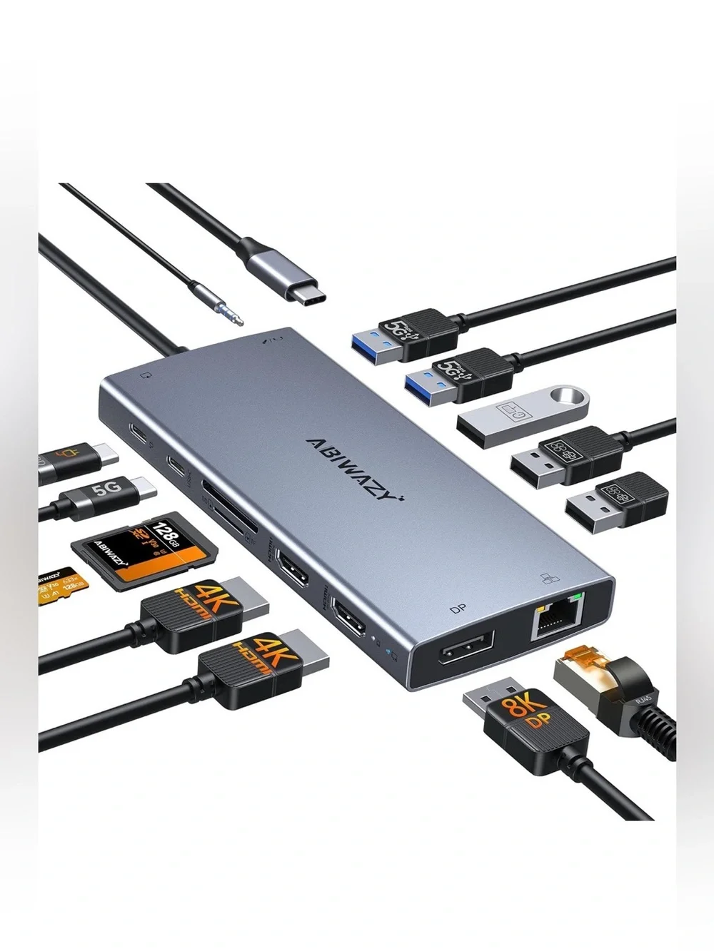 USB C Docking Station Dual Monitor 15 in 1 Laptop Docking Station Triple Display